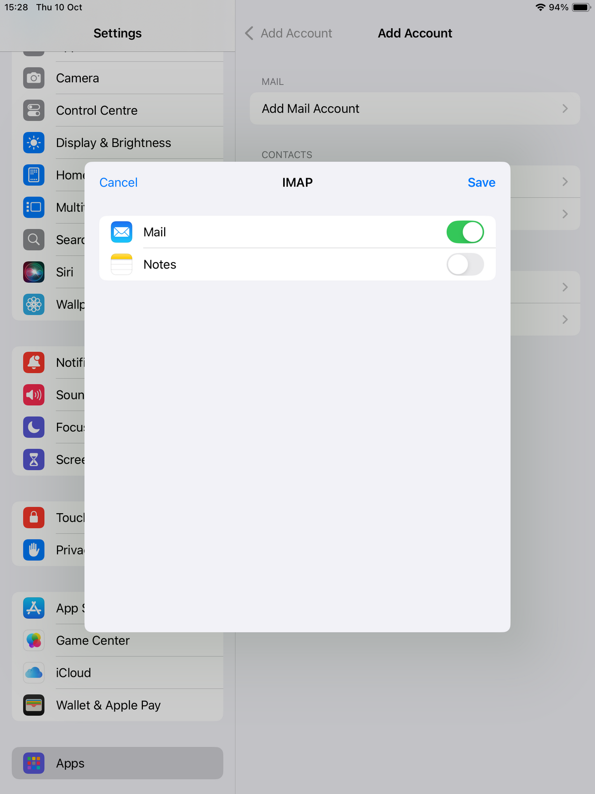 IMAP Apps - Mail & Notes